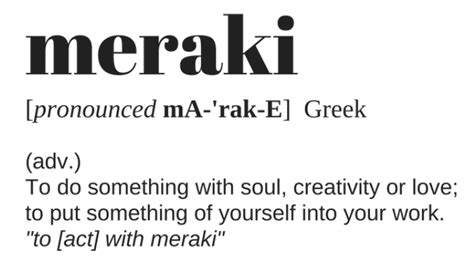 what does mesuiki mean|The magic of the word Meraki: a thought on the difference .